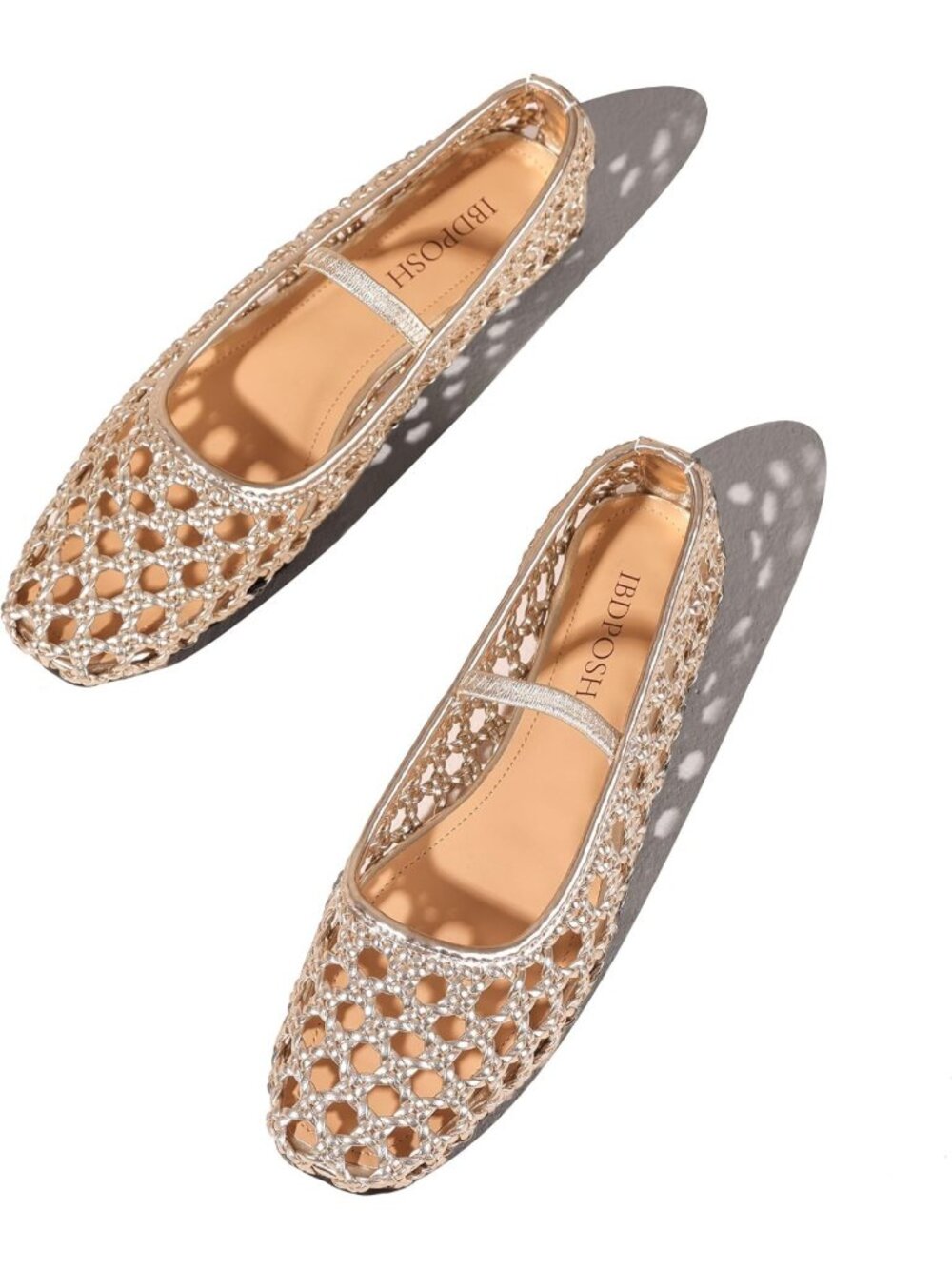 Stylish Woven Flats for Women | Square Toe Mesh Ballet Shoes for Comfort